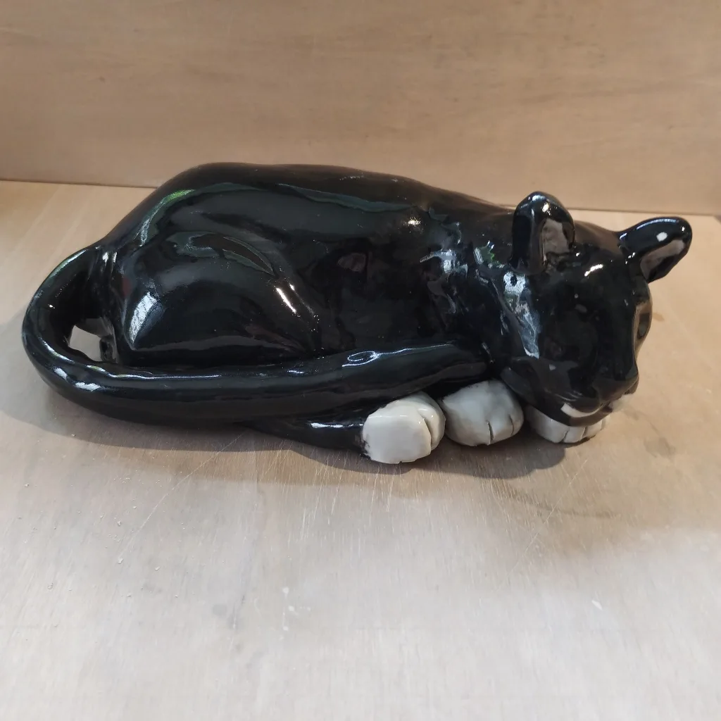modelage animalier-grès blanc et engobes